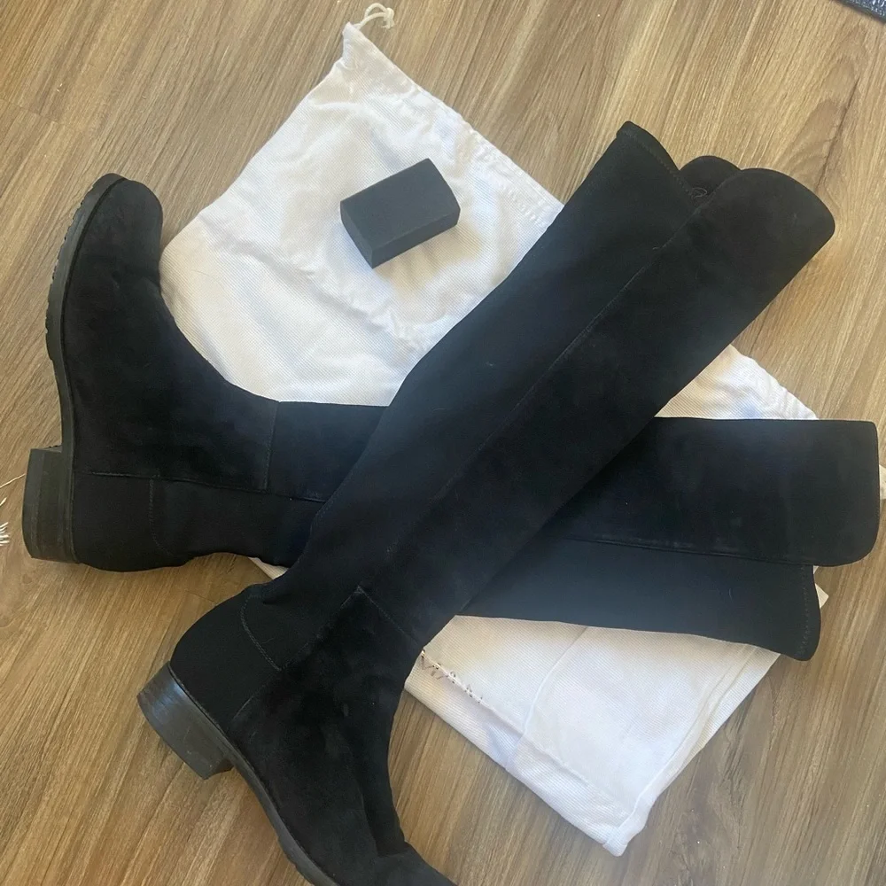 Stuart weitzman 5050 suede boots - Picture 1 of 6